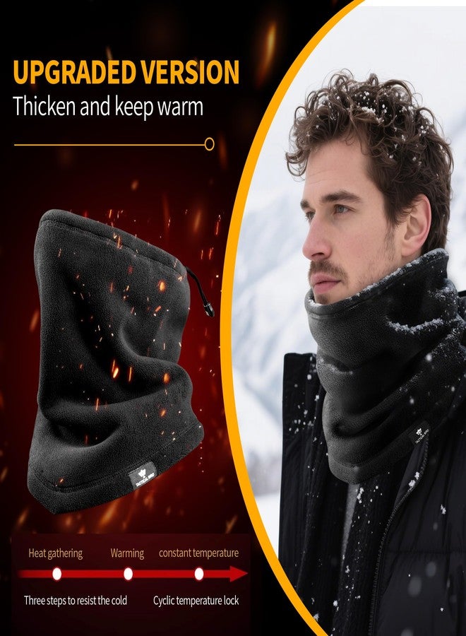 TACTICAL BIRD Neck Gaiter Face Cover Scarf, Breathable Sun & Wind-proof for Skiing Fishing Hiking Cycling Running (Black) - Image 5